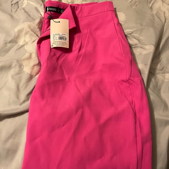 PLT Neon Pink Cigarette Pants - Picture 2 of 6